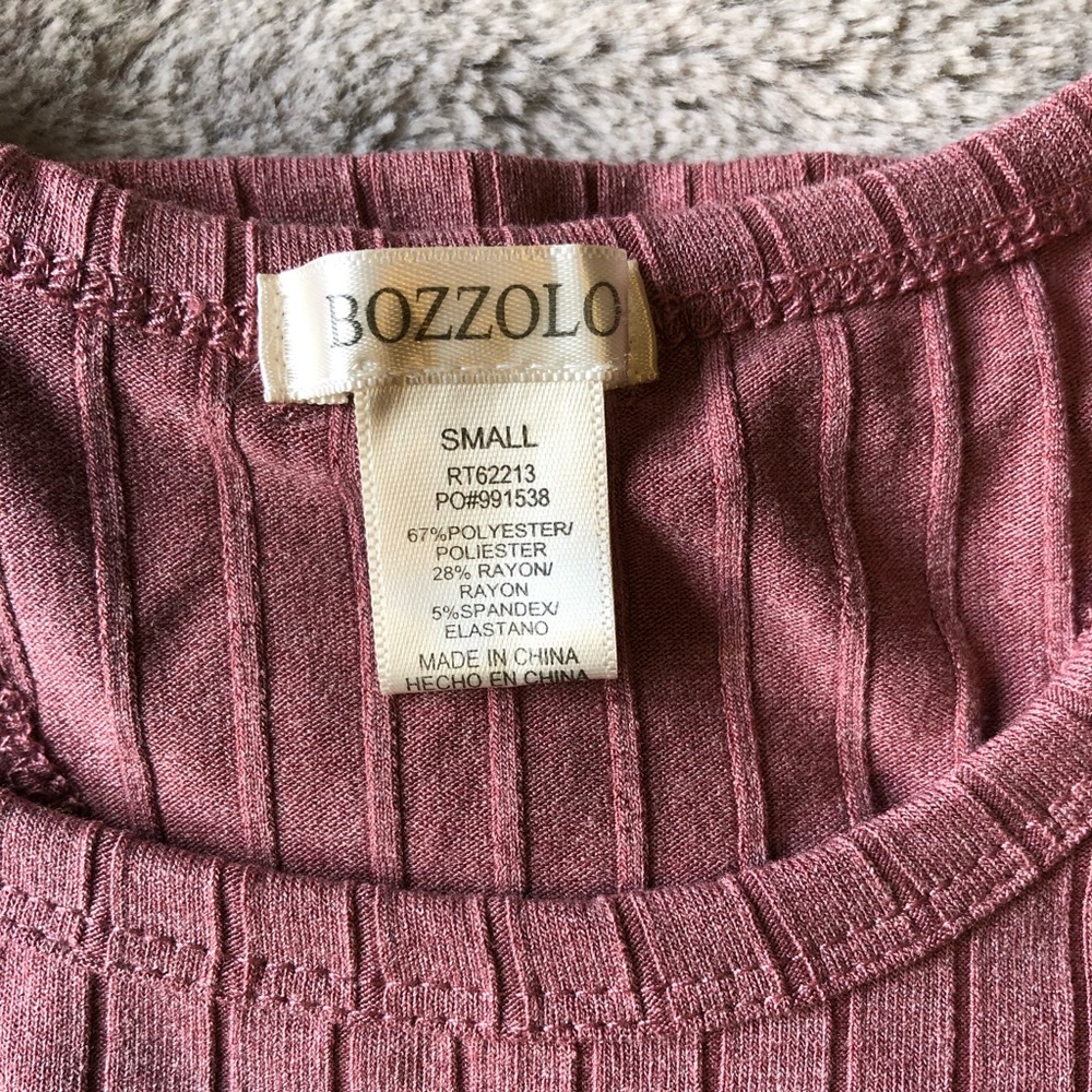 NWOT Dusty Rose Racerback Crop - Picture 3 of 3